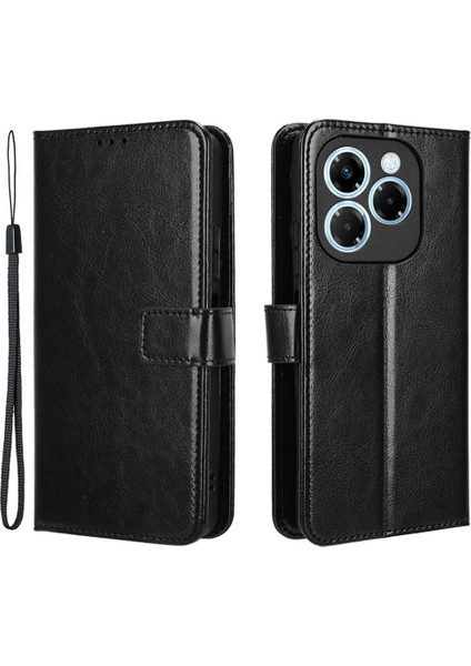 Infinix Note 40X 5g X6838 Crazy Horse Doku Pu Deri Telefon Cüzdan Kapağı (Yurt Dışından)