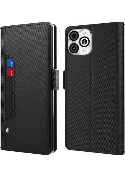 Infinix Smart 8 4g Stand Aynası Pu Deri Tam Vücut Koruyucu Telefon Kapağı (Yurt Dışından)