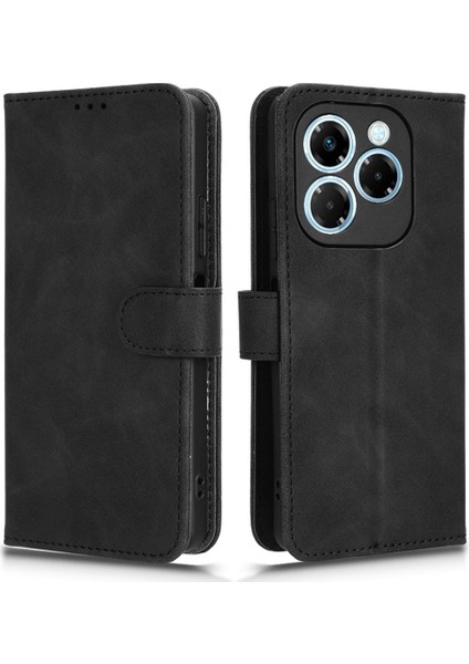 Infinix Note 40X 5g Deri Cilt Hissi Bırakmaz Cüzdan Çevirmeli Telefon Kapağı (Yurt Dışından)