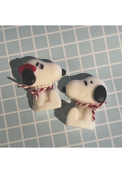 Yılbaşı Snoopy 2'li Buhurdanlık Mumu