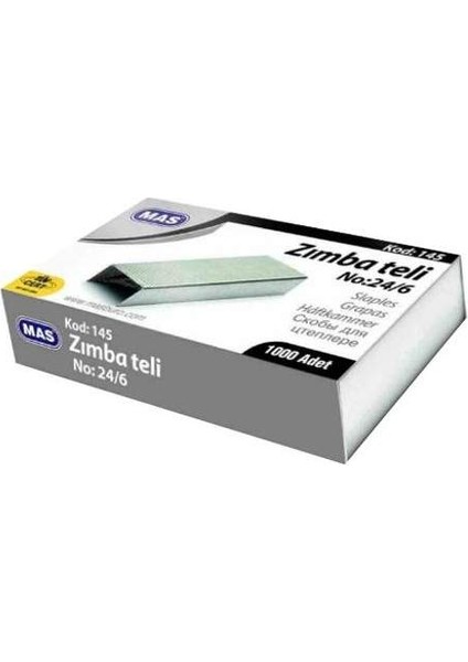 24/6 Zımba Teli Beyaz 1 Paket