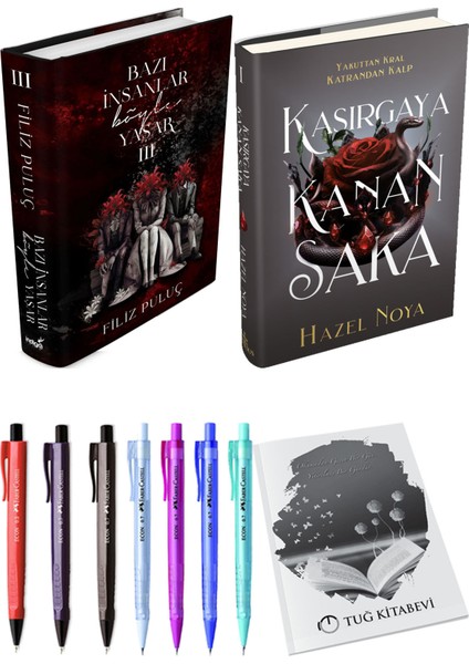 Kasırgaya Kanan Saka 1 Ciltli ve Bazı Insanlar Böyle Yaşar 3 Ciltli Filiz Puluç 2'li Set + Hediyeli