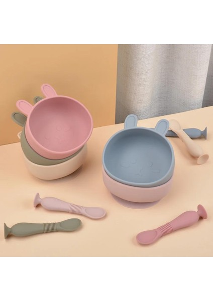 Bpa Içermeyen Tavşan Kasesi Besleme Kapları Su Geçirmez Kaşık Kaymaz (Yurt Dışından) modelleri