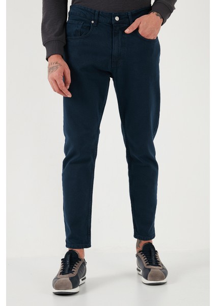 Streç Pamuklu Slim Fit Normal Bel Boru Paça Jeans Erkek Kot Pantolon 15900S31MILANO
