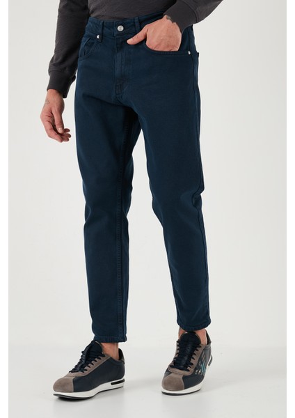 Streç Pamuklu Slim Fit Normal Bel Boru Paça Jeans Erkek Kot Pantolon 15900S31MILANO modelleri