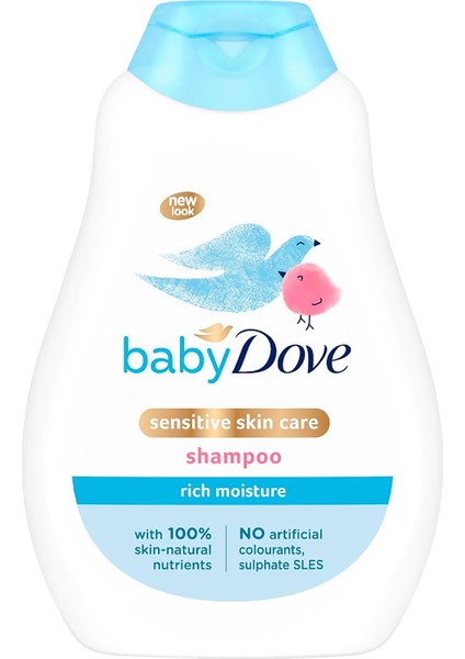 Baby Dove Hassas ve Kuru Cilde Sahip Bebekler İçin Saç Şampuanı 400 ml