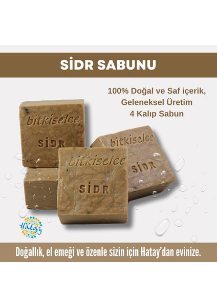 Saf ve Doğal İçeriklerle Sidr Sabunu 450 gr x 4 Kalıp