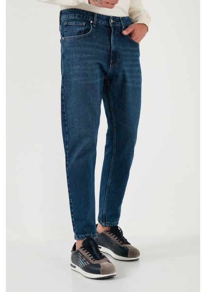 Streç Pamuklu Slim Fit Normal Bel Boru Paça Jeans Erkek Kot Pantolon 5900S28MILANO fiyatları