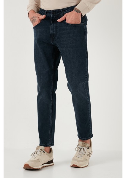 Streç Pamuklu Slim Fit Normal Bel Boru Paça Jeans Erkek Kot Pantolon 5900S07MILANO modelleri