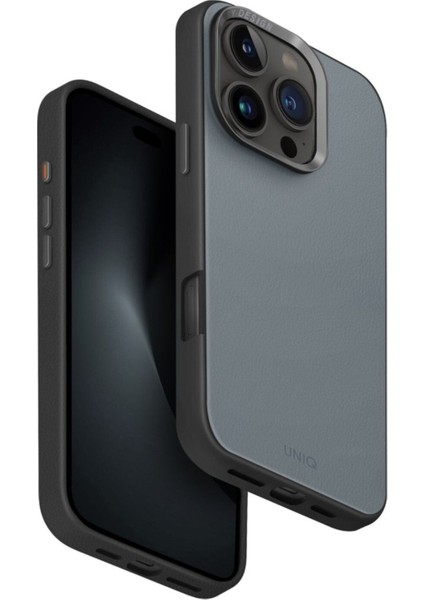 Apple iPhone 16 Pro Uyumlu Kılıf Lyden Ds Dualtone Serisi Vegan Deri Kaplama Magsafe Özellikli (Magclick™)