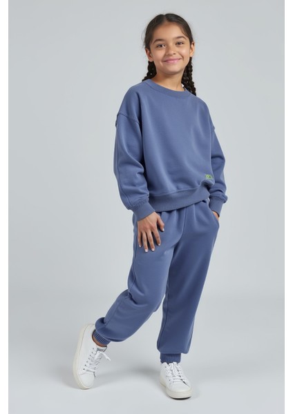 Atter Koloni Mavi Pamuklu Çocuk Sweatshirt Eşofman Altı Takım modelleri