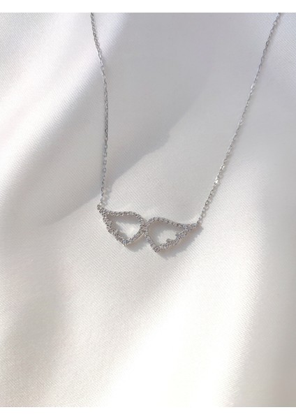 925 Ayar Gümüş Melek Kanadı Kolye