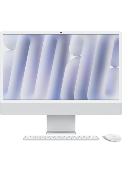 iMac M4 Çip 16GB 256GB SSD macOS 24" All In One Bilgisayar MWUC3TU/A Gümüş