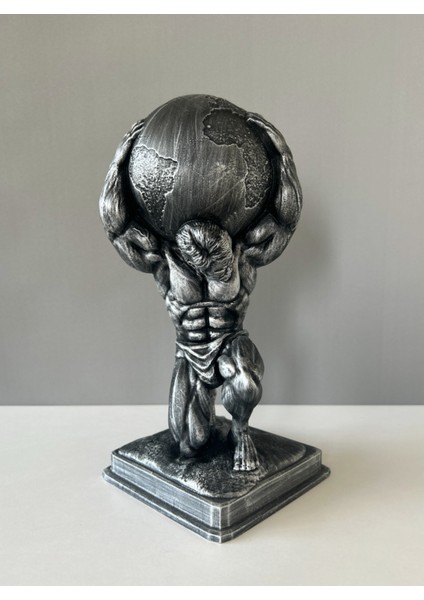 Titan Atlas Dekoratif Heykel, 30cm X 14 Cm