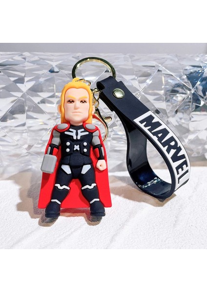Avengers Marvel Thor Figürlü Silikon Anahtarlık & Çanta Aksesuarı Figür Oyuncak Aksesuar fiyatları