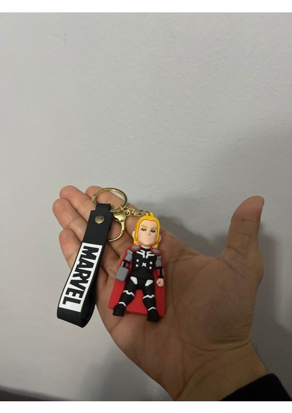 Avengers Marvel Thor Figürlü Silikon Anahtarlık & Çanta Aksesuarı Figür Oyuncak Aksesuar indirimleri