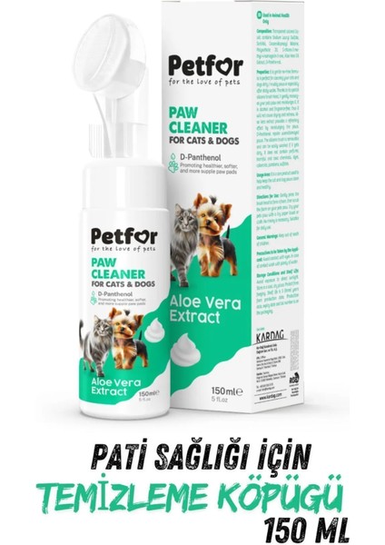 Aloe Veralı Pati Temizleme Köpüğü 150 ml