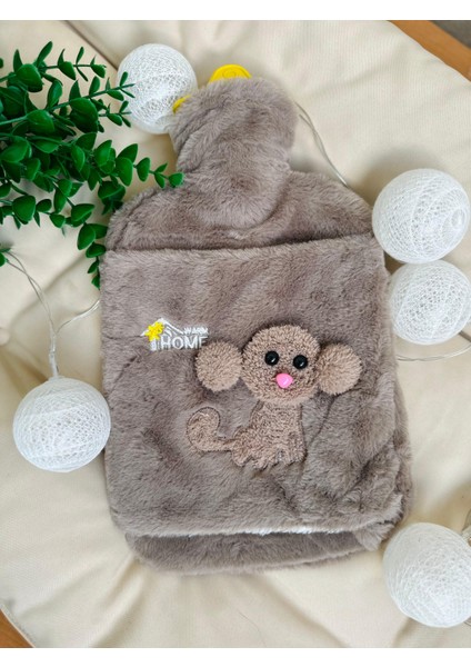 Peluş Kılıflı Köpek Emojili Sıcak Su Torbası 2 Litre