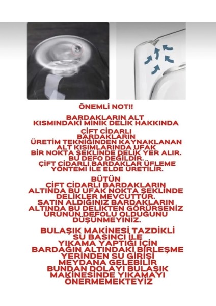 Çift Camlı Çift Cidarlı Cam Kupa Ev Ofis Fincanı Çift Katlı Isı Yalıtımlı Kulplu Cam Bardak