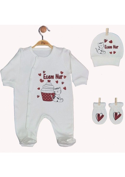 Isme Özel Organik Baskılı %100 Pamuk Tulum, Battaniye ve Yastık Kılıfı Hastane Çıkışı fiyatları