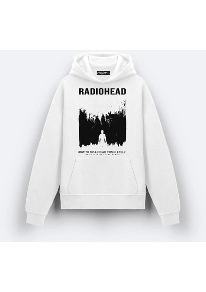 Radiohead Disappear Tasarım Baskılı Kapşonlu Sweatshirt