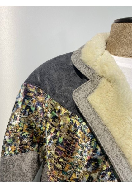 Vintage Oversize Retro Etnik Desenli Kürklü Ceket Ardg4 modelleri