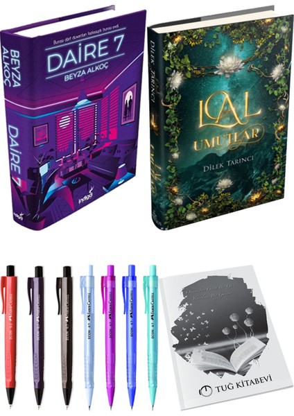 Lal Umutlar 1 Ciltli ve Daire 7 Ciltli Beyza Alkoç 2li Set + Hediyeli