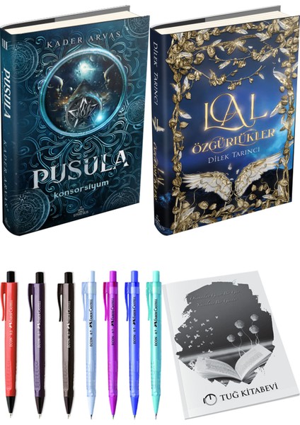 Lal Özgürlükler 2 Ciltli ve Pusula 3 Konsorsiyum Ciltli Kader Arvas 2li Set + Hediyeli
