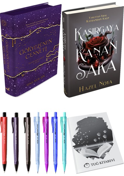 Kasırgaya Kanan Saka 1 Ciltli ve Gökyüzünün Cenneti 4 Ciltli Sena Nur Işık 2'li Set + Hediyeli