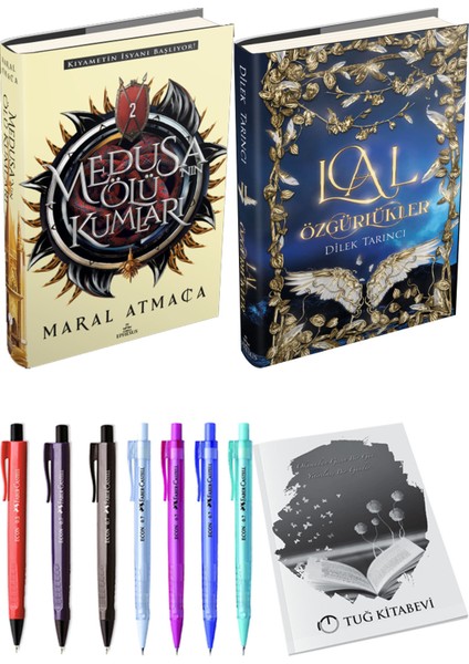 Lal Özgürlükler 2 Ciltli ve Medusanın Ölü Kumları 2 Ciltli Maral Atmaca 2li Set + Hediyeli