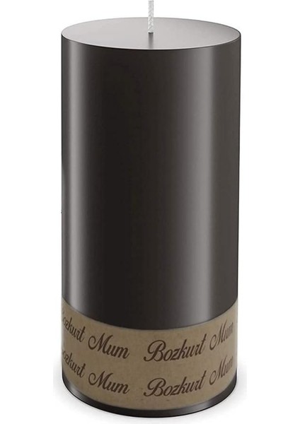 6'lı Siyah Silindir Baton Mum 7 x 20 cm fırsatları