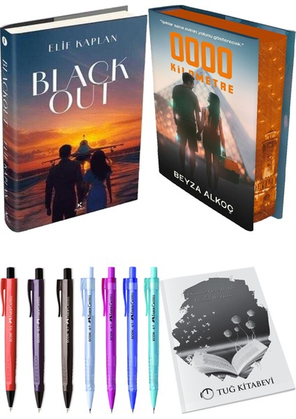 Sıfır Kilometre Film Özel Baskı Ciltli ve Blackout Ciltli Elif Kaplan 2li Set + Hediyeli