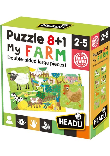 Puzzle My Farm 8+1 (2-5 Yaş) IT20867