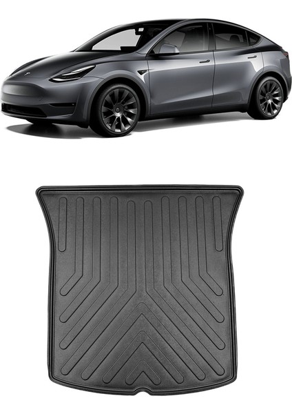 Tesla Model Y 2019 Sonrası 3D Bagaj Havuzu Siyah