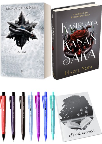 Kasırgaya Kanan Saka 1 Ciltli ve Içinde Bir Sen 4 Azlem Ciltli Binnur Şafak Nigiz 2li Set + Hediyeli