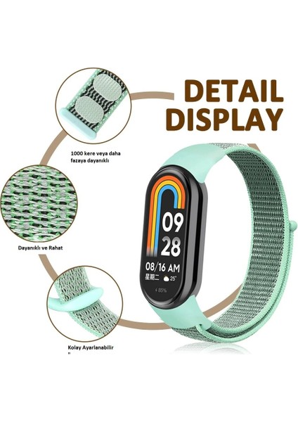 Xiaomi Mi Band 8/mi Band 9 Uyumlu Kumaş Hasır Kordon fırsatları