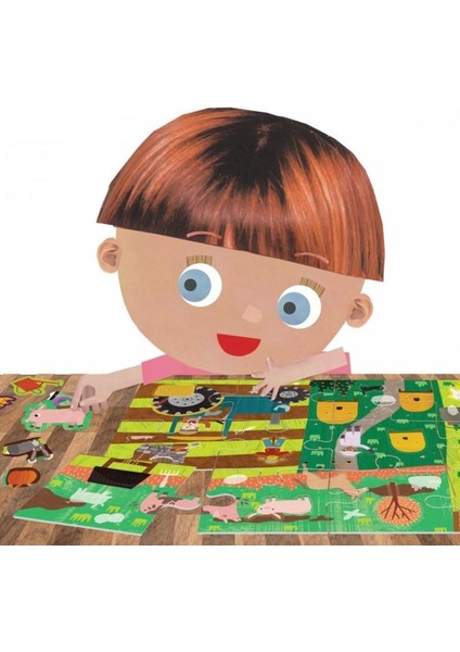Puzzle + Stickers The Farm MU24926