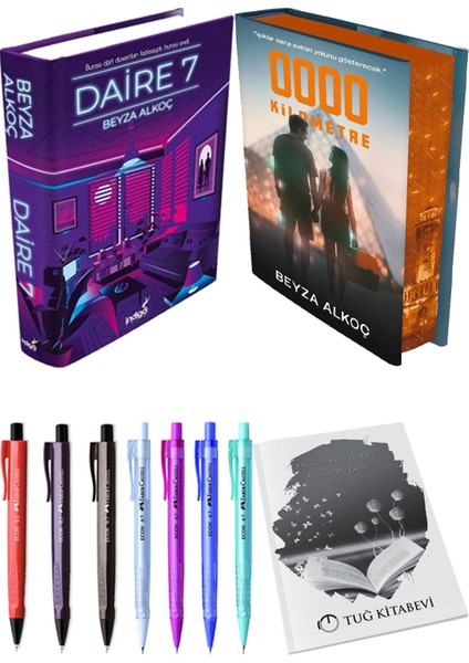 Sıfır Kilometre Film Özel Baskı Ciltli ve Daire 7 Ciltli Beyza Alkoç 2li Set + Hediyeli