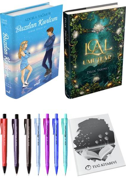 Lal Umutlar 1 Ciltli ve Buzdan Kıvılcım Ciltli Adora Yağmur 2li Set + Hediyeli
