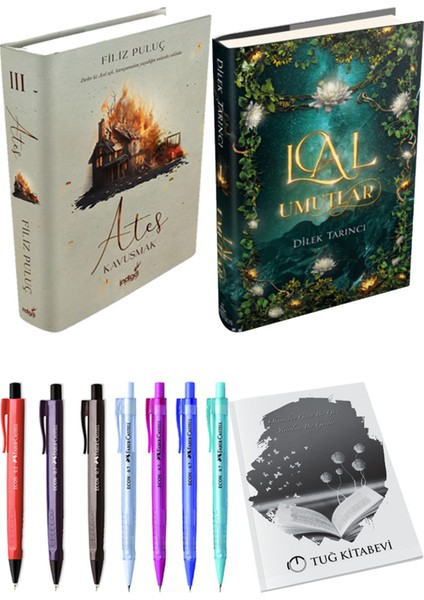Lal Umutlar 1 Ciltli ve Ateş Kavuşmak 3 Ciltli Filiz Puluç 2li Set + Hediyeli