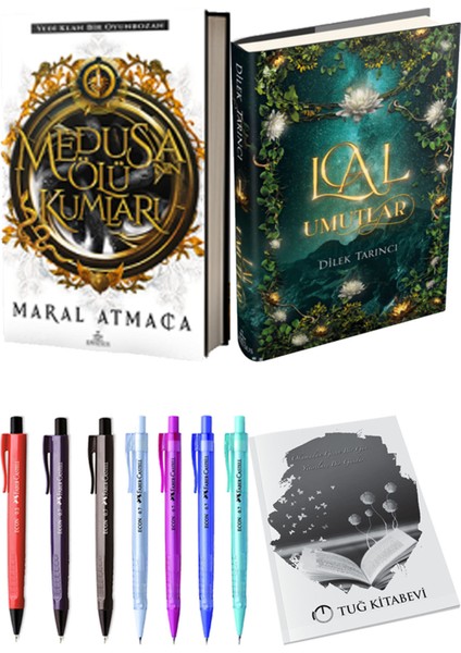 Lal Umutlar 1 Ciltli ve Medusanın Ölü Kumları Ciltli Maral Atmaca 2li Set + Hediyeli