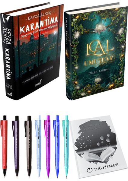 Lal Umutlar 1 Ciltli ve Karantina 2 Ciltli Beyza Alkoç 2li Set + Hediyeli