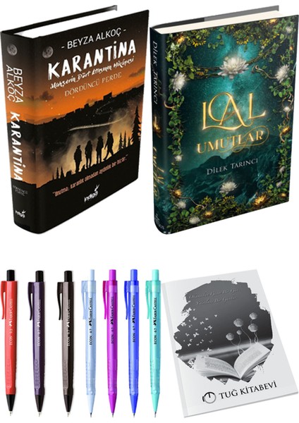 Lal Umutlar 1 Ciltli ve Karantina 4 Ciltli Beyza Alkoç 2li Set + Hediyeli