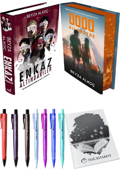 Sıfır Kilometre Film Özel Baskı Ciltli ve Enkaz Altındakiler 1 Ciltli Beyza Alkoç 2li Set + Hediyeli