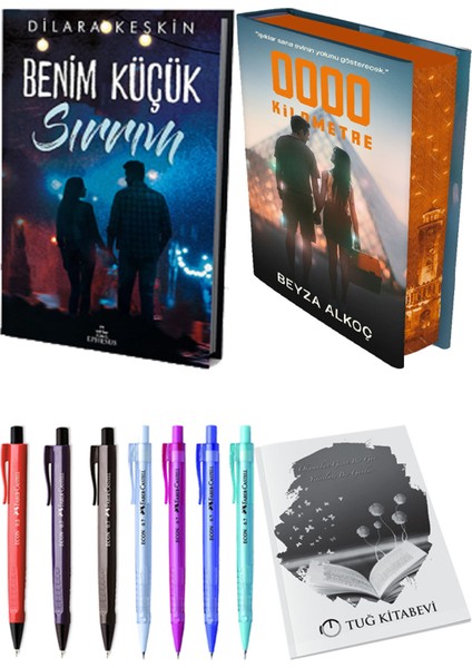 Sıfır Kilometre Film Özel Baskı Ciltli ve Ephesus Benim Küçük Sırrım 1 Ciltli Dilara Keskin 2li Set + Hediyeli