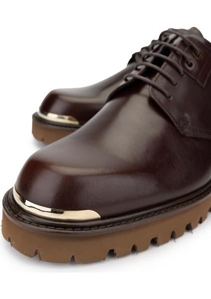 Erkek Deri Kahverengi Casual Ayakkabı 183 28856 Erk Ayk SK24-25 Kahve Anl modelleri