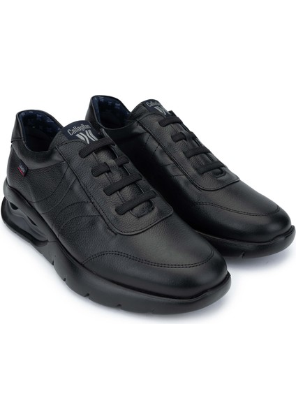 Erkek Deri Siyah Sneakers & Spor Ayakkabı 618 45424 Erk Ayk SK24-25 Negro