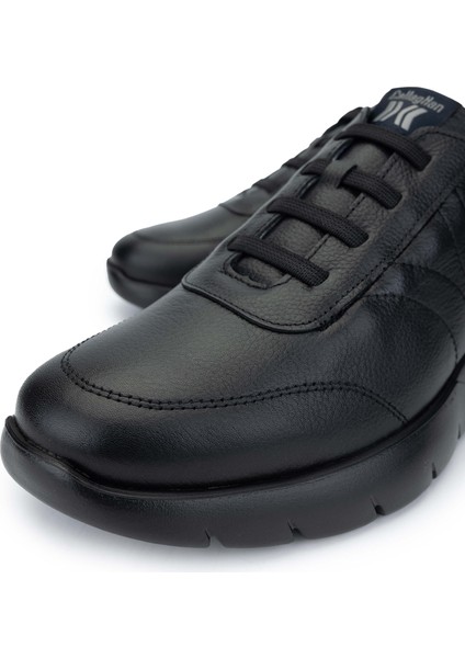 Erkek Deri Siyah Sneakers & Spor Ayakkabı 618 45424 Erk Ayk SK24-25 Negro