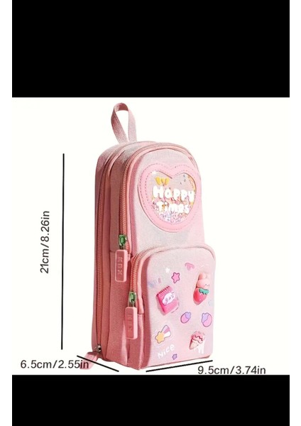 3 Katmanlı 6 Cepli Büyük Kapasiteli Okul Çantası Şeklinde Kalem Kutusu Kalemlik fırsatları