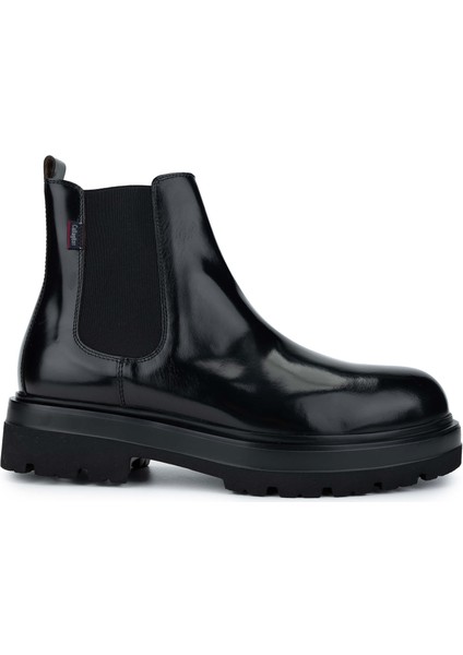 Erkek Hakiki Deri Siyah Casual Bot 618 52313 Erk Bot SK24-25 Negro